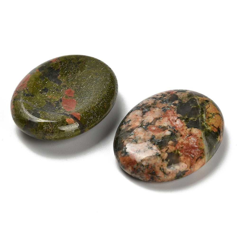 Unakite Palm Stone