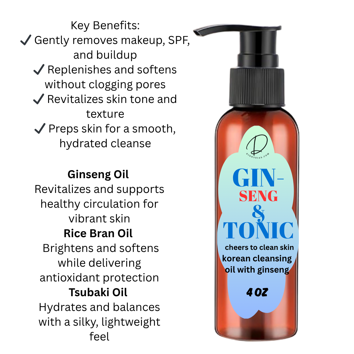 Gin-Seng & Tonic cleansing oil
