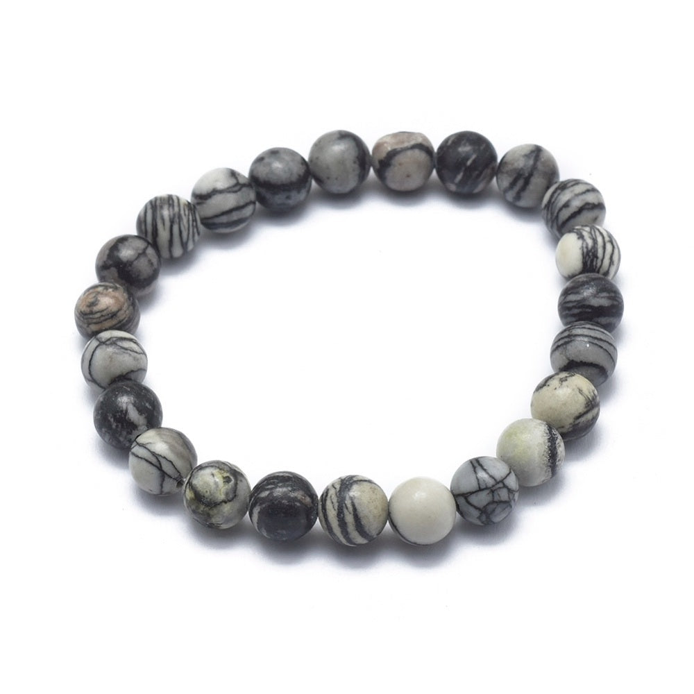 Netstone Jasper Beaded Bracelet