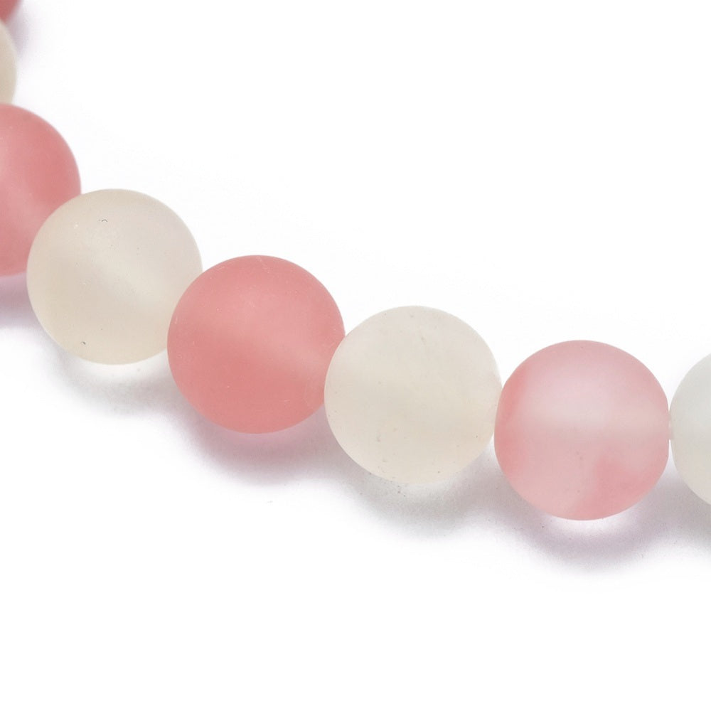 Frosted Tigerskin Glass Bracelet