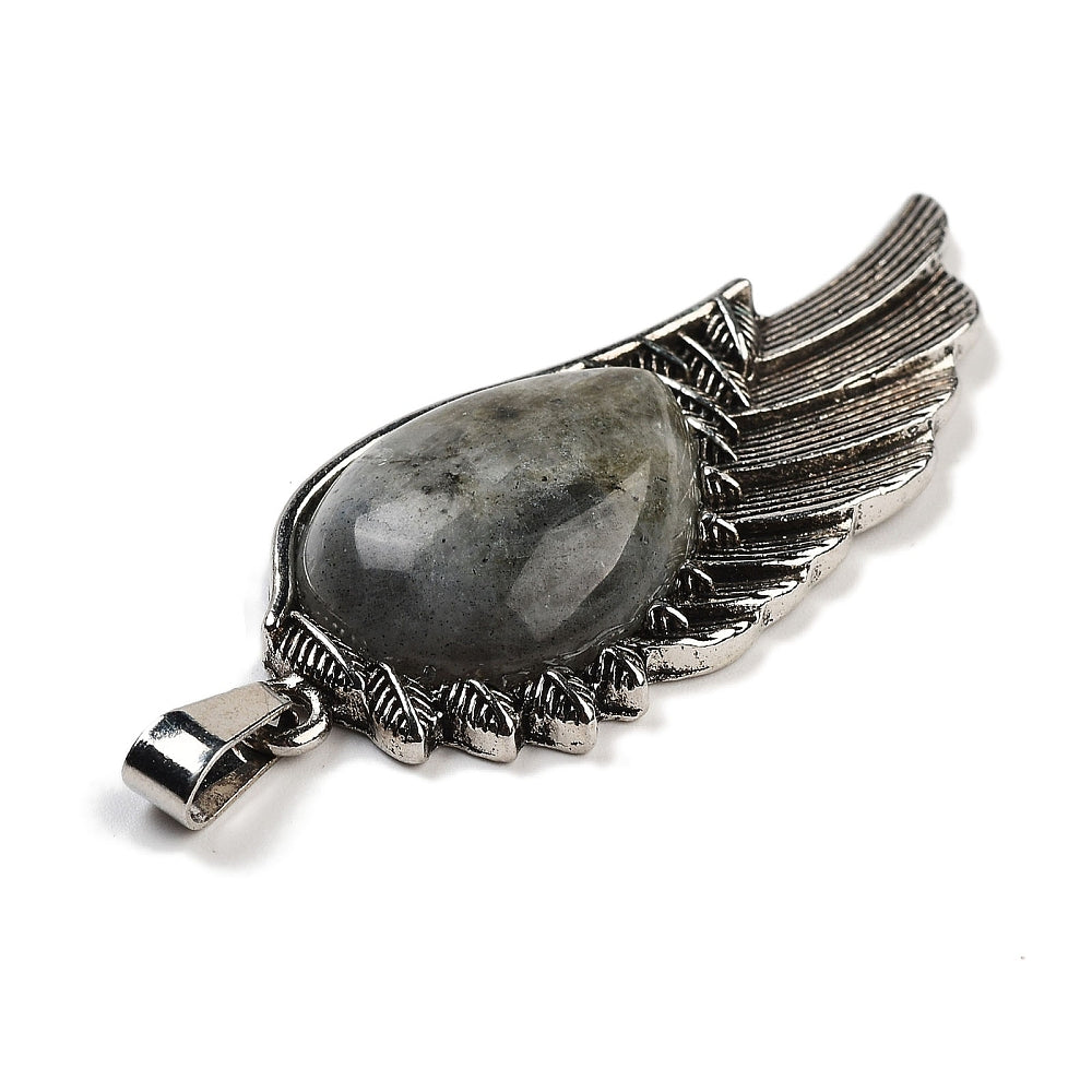 Labradorite Wing Necklace