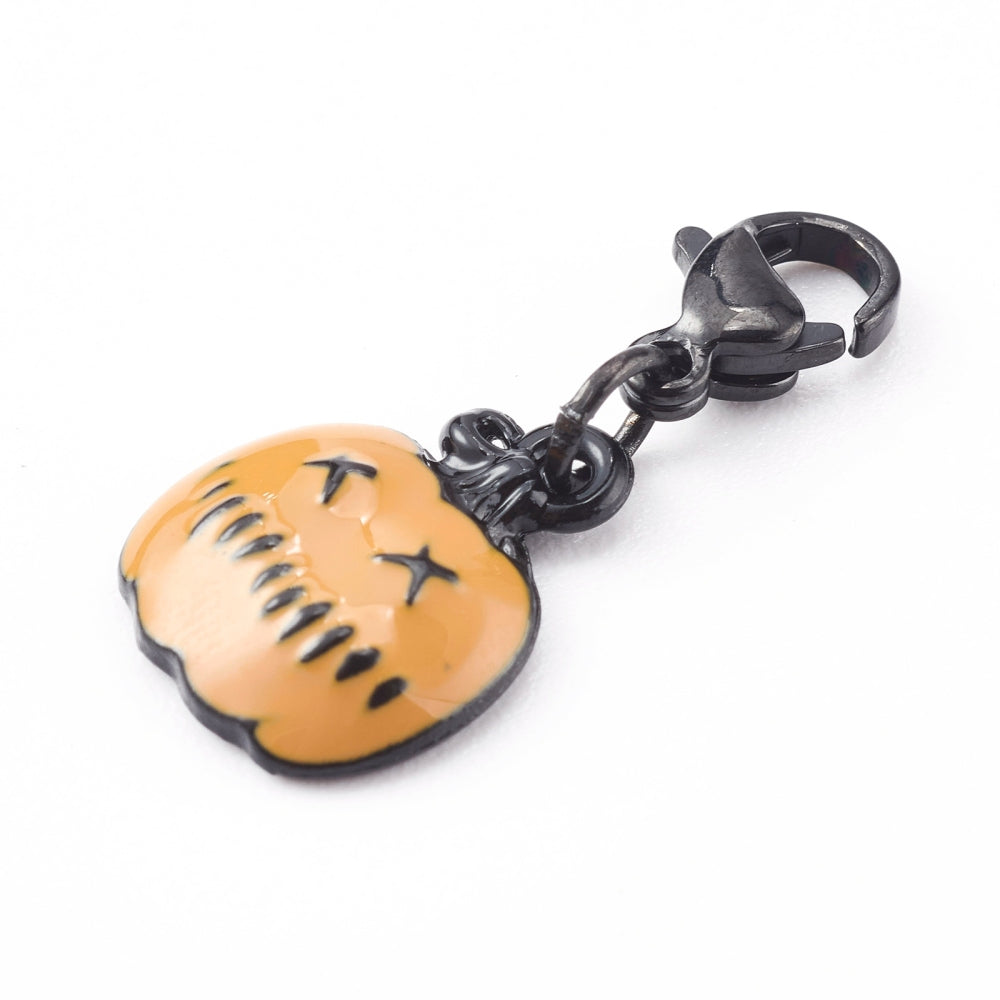 Tiny Halloween Enamel Pendant Charms – 5 Piece Set
