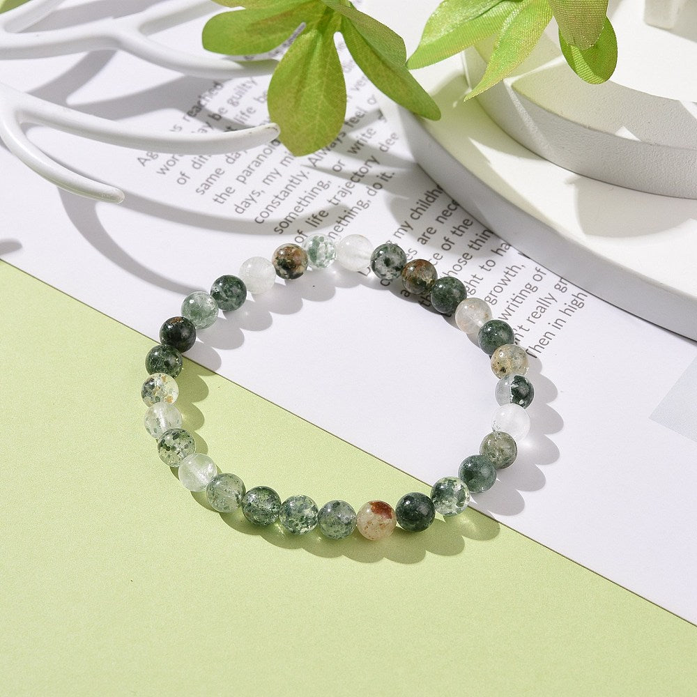 Lodolite Beaded Bracelet