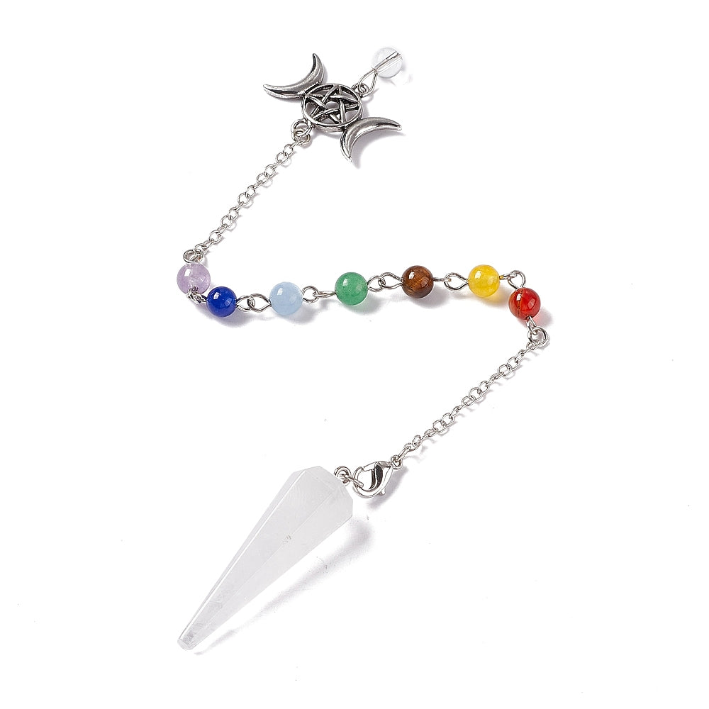 Clear Quartz Chakra Dowsing Pendant