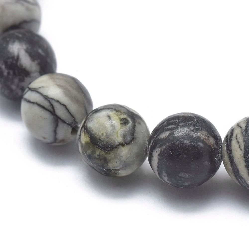 Netstone Jasper Beaded Bracelet