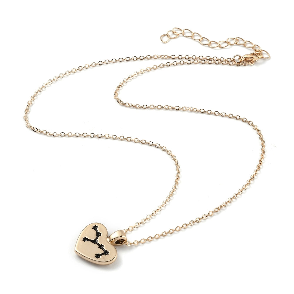 Virgo - Gold Plated Heart Constellation Necklace