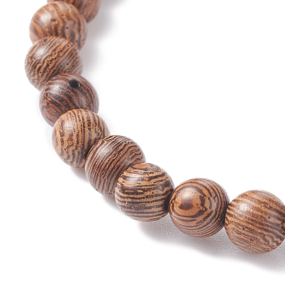 Hematite & Wood Bracelet
