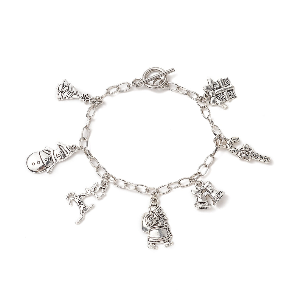 Christmas Charm Chain Bracelet