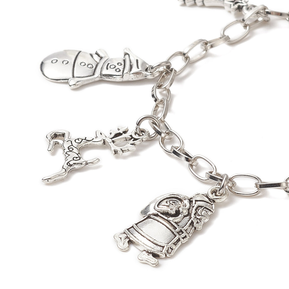 Christmas Charm Chain Bracelet