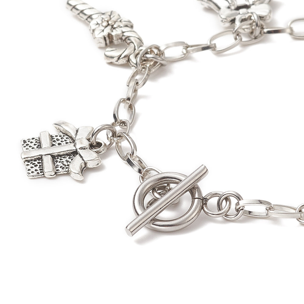 Christmas Charm Chain Bracelet