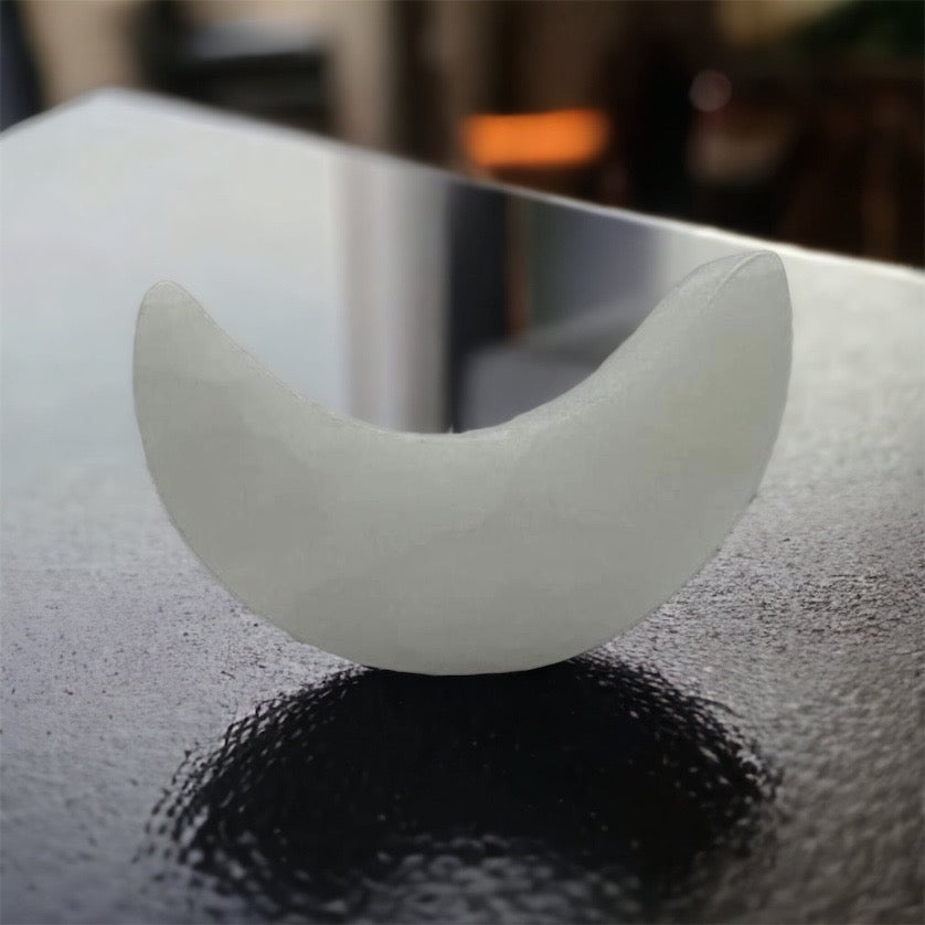 Selenite Moon 3"