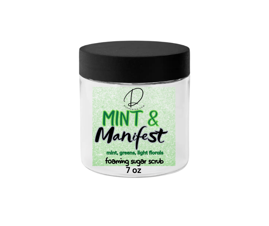 Mint & Manifest foaming sugar scrub