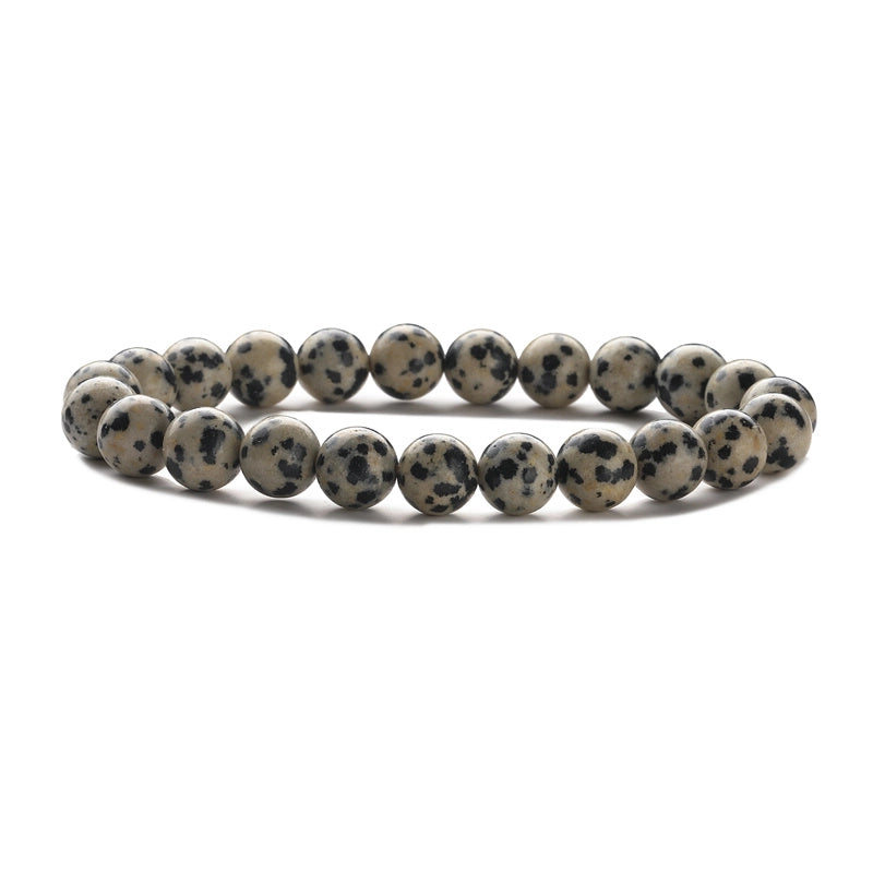 Dalmatian Jasper Beaded Bracelet