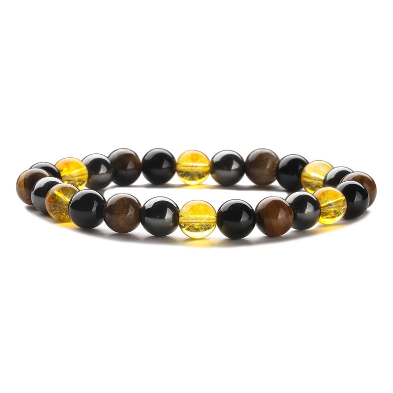Tiger's Eye, Citrine & Hematite Bracelet