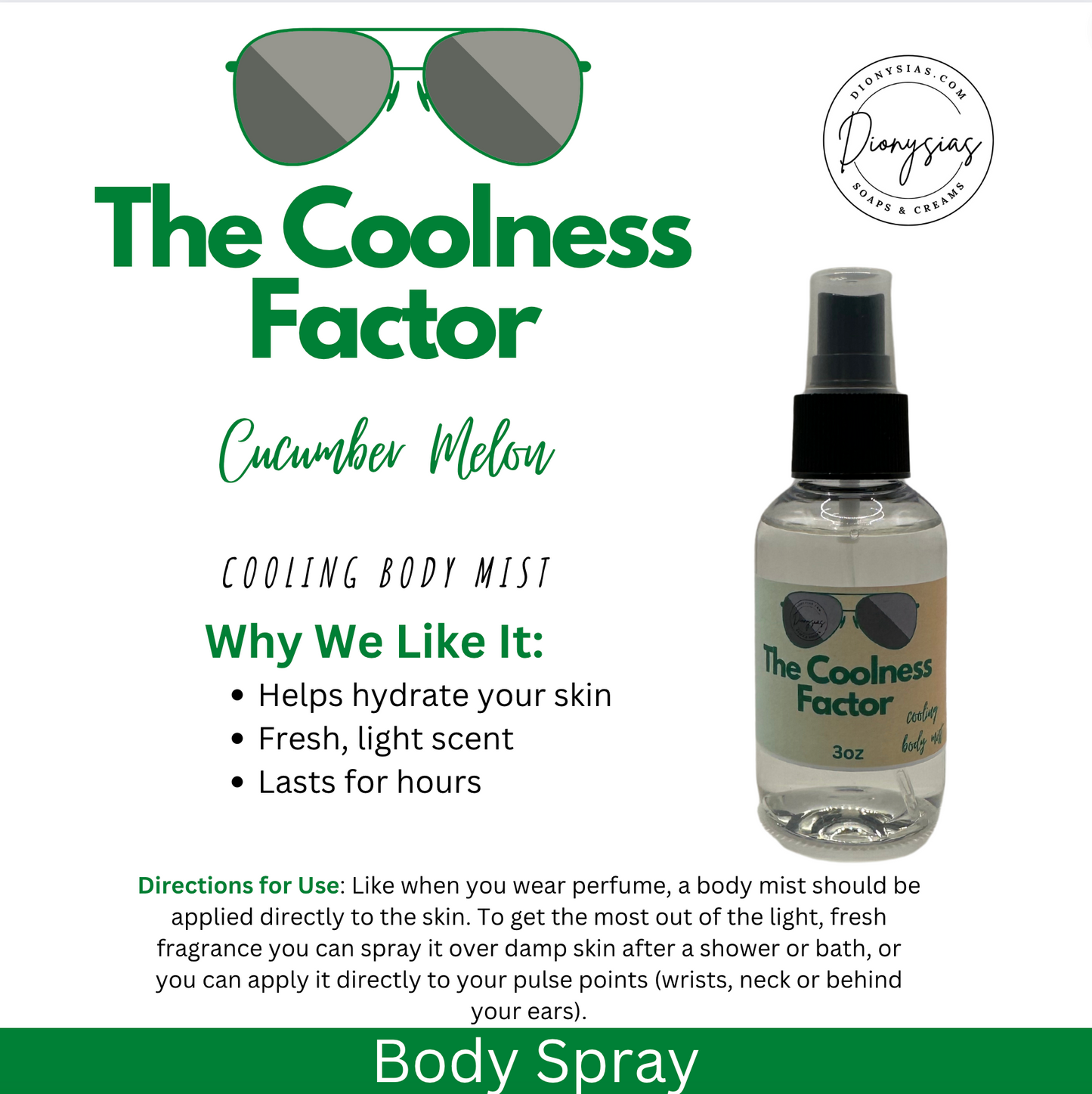 The Coolness Factor (body mist)