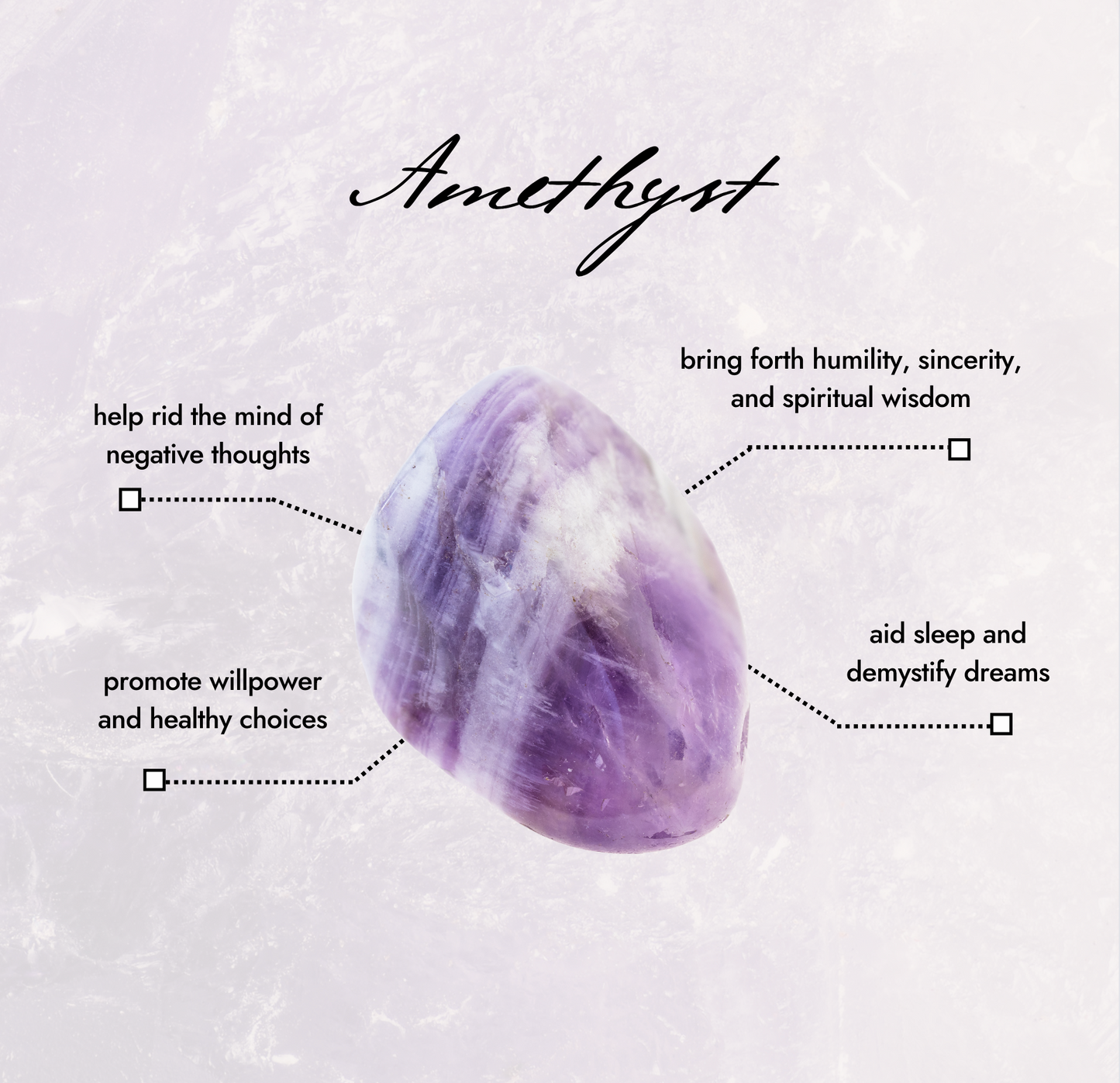 Amethyst Tumbled Stone