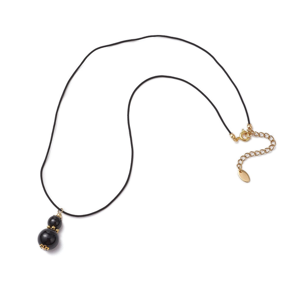 Black Onyx Gourd Necklace
