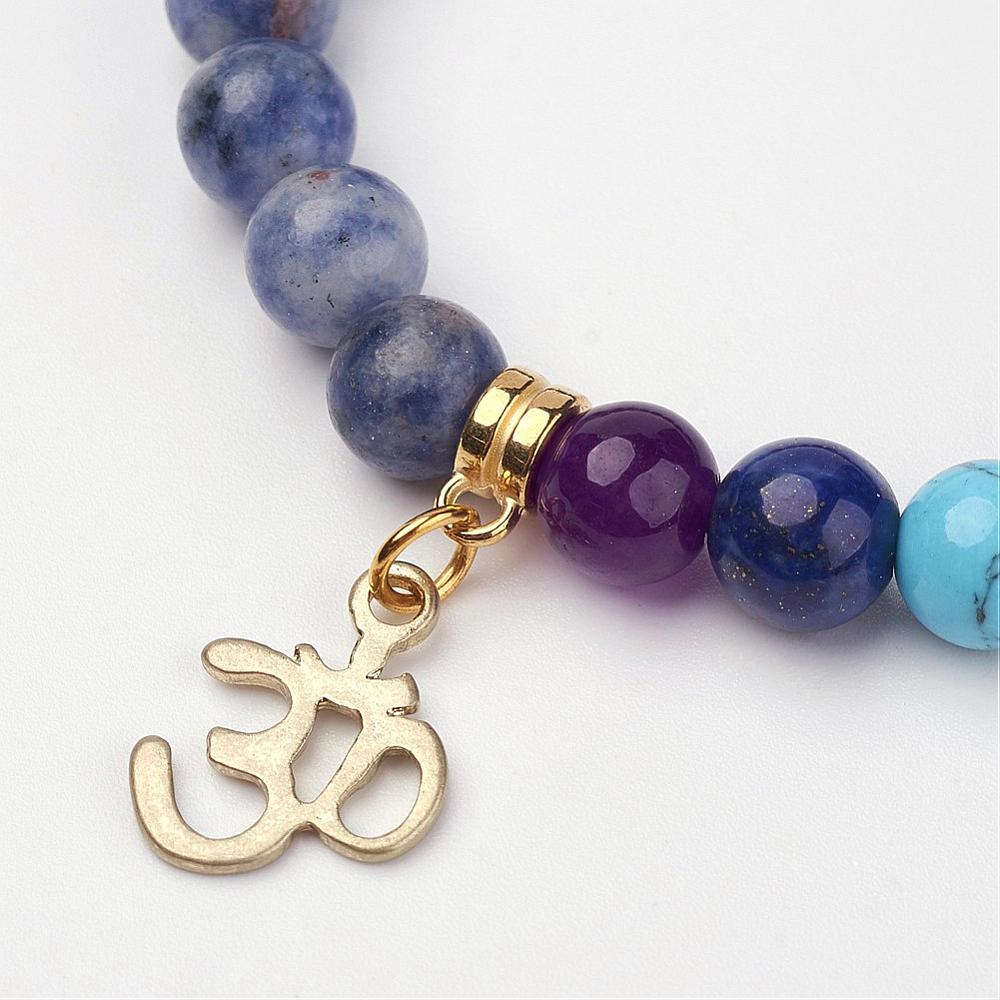 Sodalite Chakra Beaded Bracelet