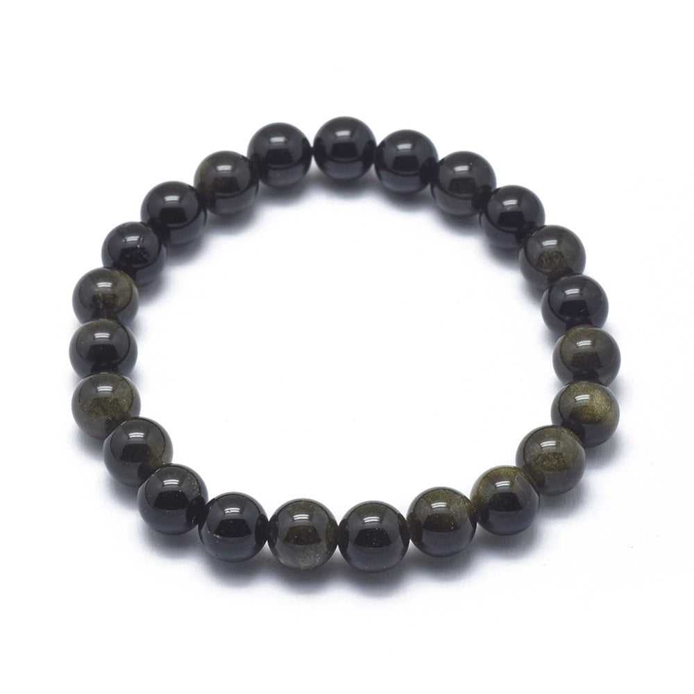 Golden Obsidian beaded bracelet