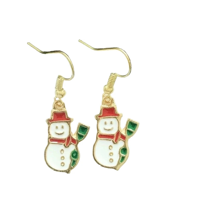 Holiday Snowman Earrings