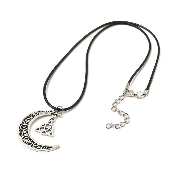 Moon &amp;  Witch Knot Necklace