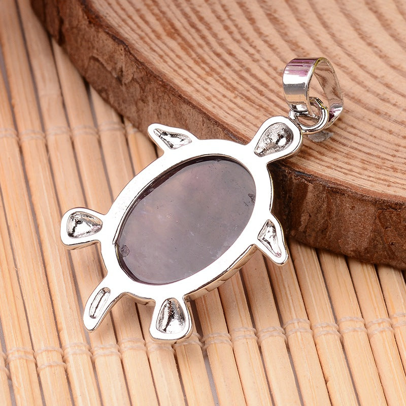 Amethyst Turtle Necklace