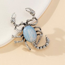 Opalite Scorpion Brooch