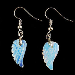 Opalite Wing Dangle Earrings
