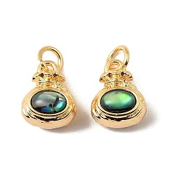 Natural Paua Shell Lucky Bag Charm