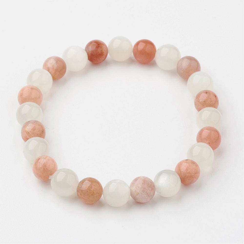 Moonstone Beaded Bracelet