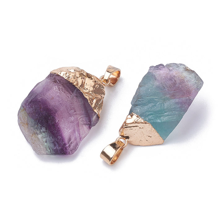 Raw Fluorite Necklace