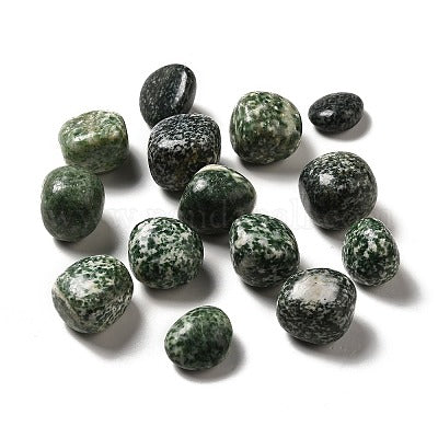 Green Spot Jasper tumbled stone