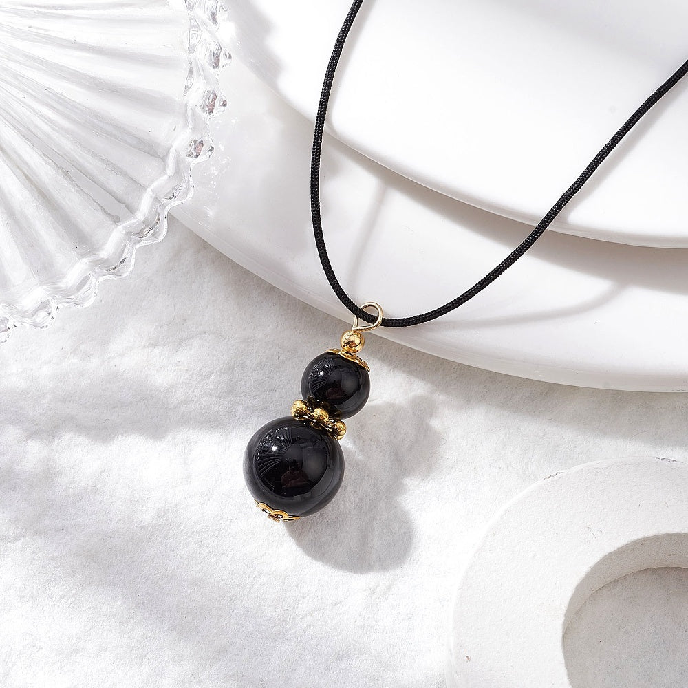 Black Onyx Gourd Necklace