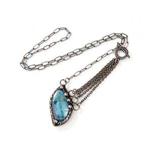Labradorite Tassel Necklace
