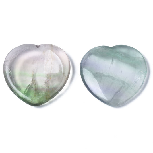 Fluorite Heart Palm Stone