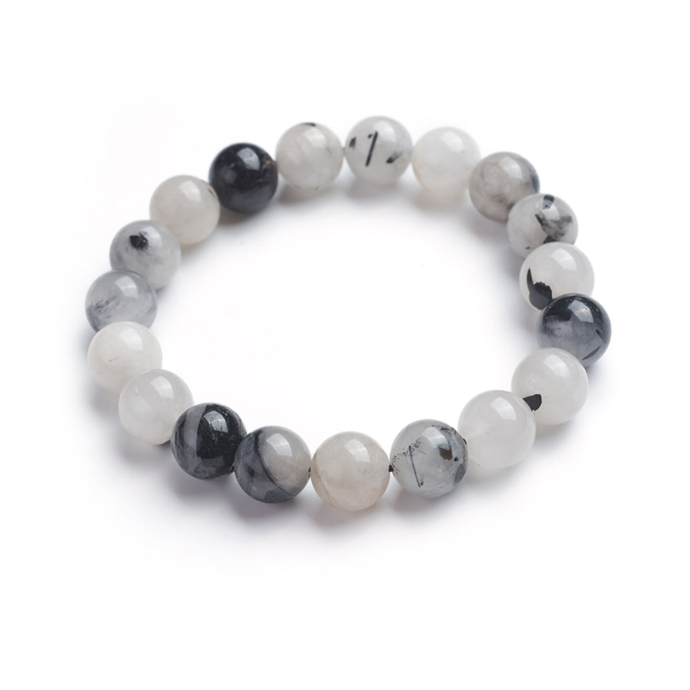 Tourmaline Quartz Beaded Bracelet