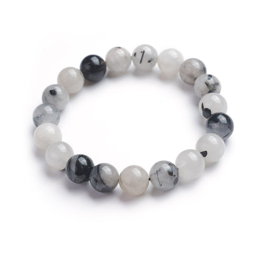 Tourmaline Quartz Beaded Bracelet