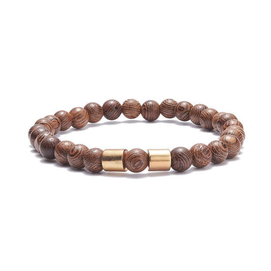 Hematite & Wood Bracelet