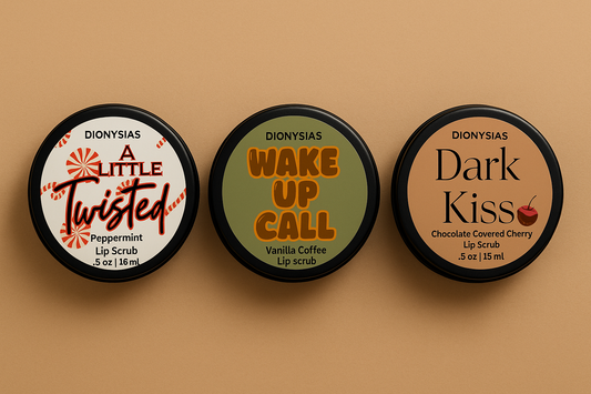 Winter Lip Scrub Trio | A Little Twisted, Wake Up Call, Dark Kiss