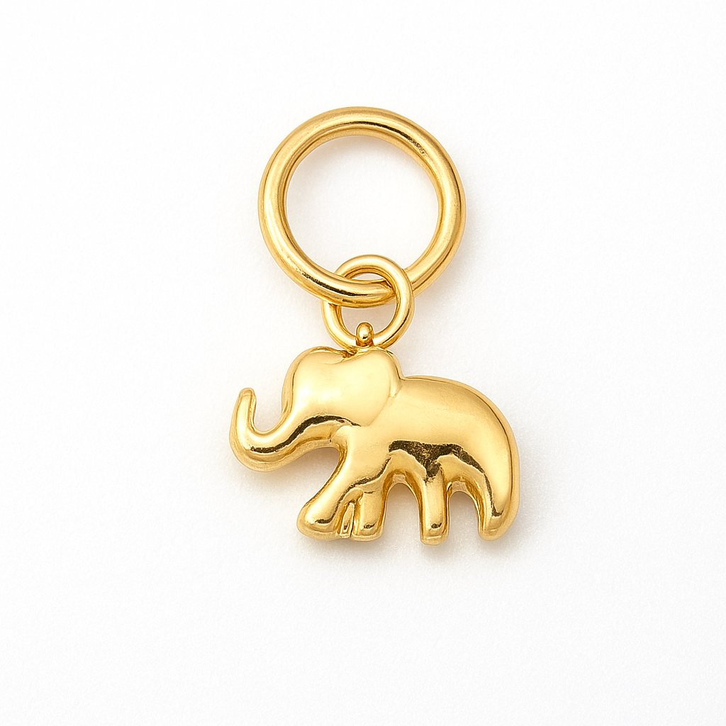 Tiny Elephant Charm