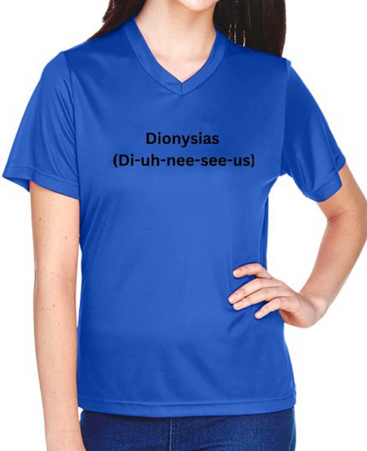 Dionysia (Di Uh Nee See Us) Tee
