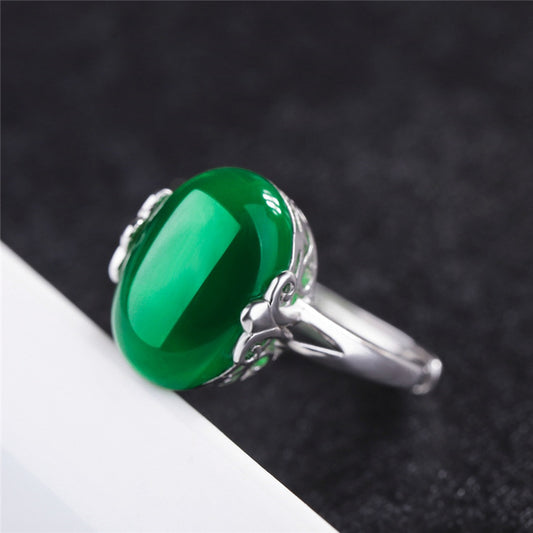 Green Onyx adjustable Ring