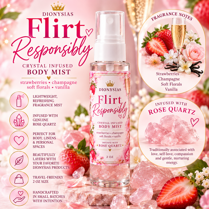 Flirt Responsibly Crystal Infused Body Mist