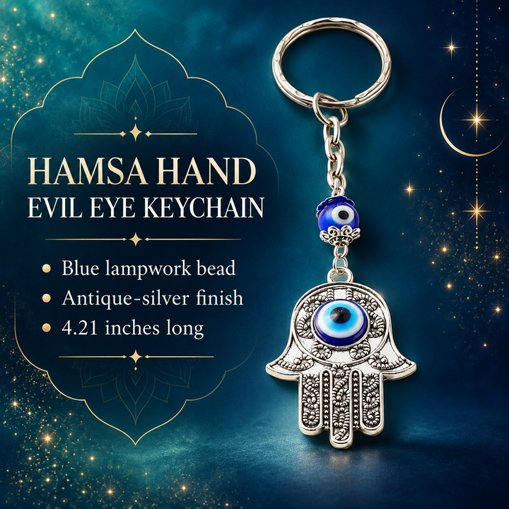 Hamsa Hand &amp; Evil Eye Key Chain