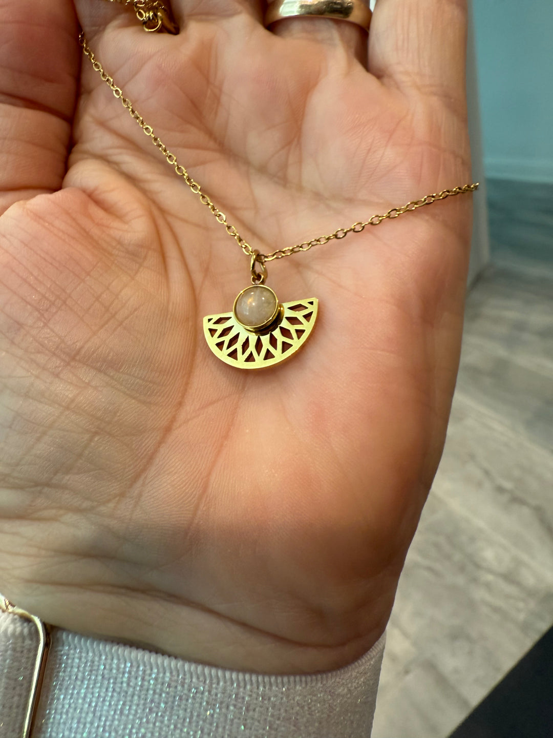 Sunstone Sunburst Necklace