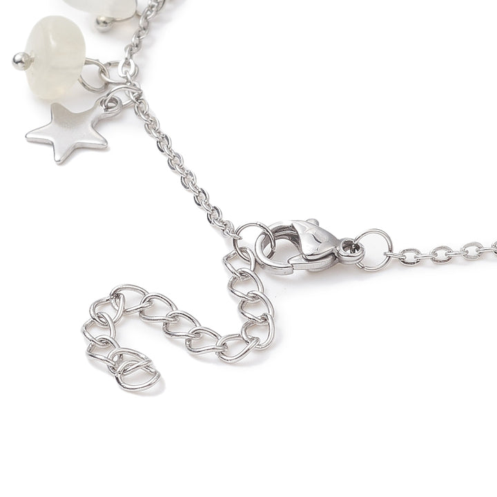 Moonstone Star Anklet