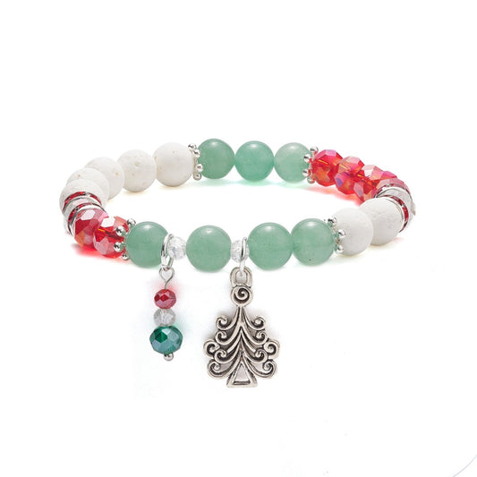 Green Aventurine Bracelet w/tree