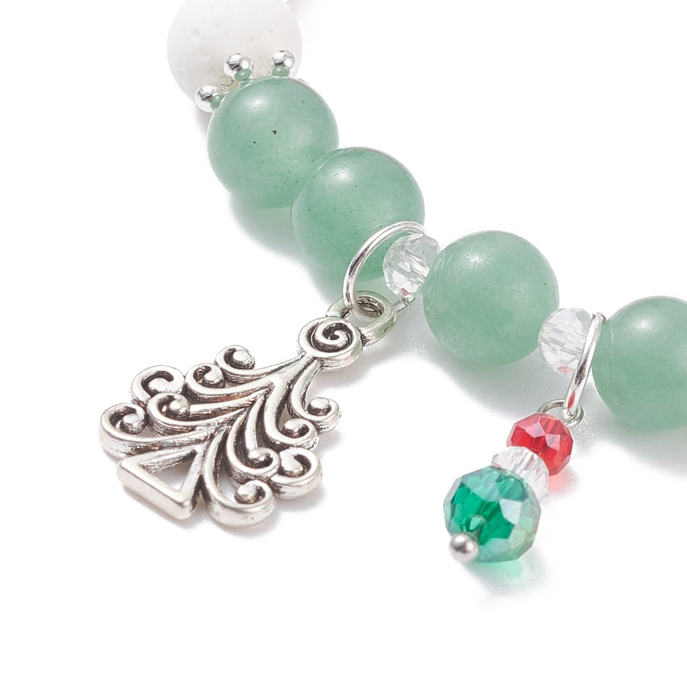 Green Aventurine Bracelet w/tree