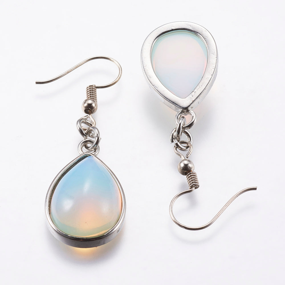 Opalite Teardrop Dangle Earrings