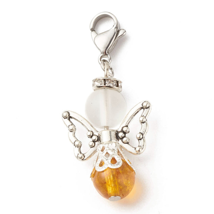 Citrine Angel Fairy Charm